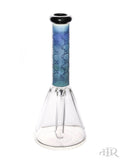 Crystal Glass Mini Beaker - "Cucci" Sandblasted (6")