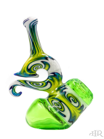E-Stex Glass - Green Faceted Sherlock with Wig-Wag (6