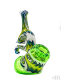 E-Stex Glass - Green Faceted Sherlock with Wig-Wag (6")