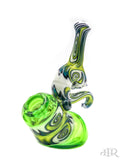 E-Stex Glass - Green Faceted Sherlock with Wig-Wag (6")