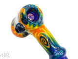 E-Stex Glass - Hammer Bubbler with YGBO Wig-Wag and Dichro (Flat Mouthpiece) Bowl