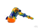 E-Stex Glass - Hammer Bubbler with YGBO Wig-Wag and Dichro (Flat Mouthpiece) Stock 2