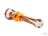 E-Stex Glass - Red Faceted Fire Chillum Side 2