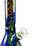 Envy Glass Custom Sandblasted Dichroic Prism - Beaker (16")