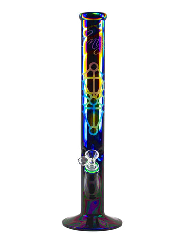Envy Glass Custom Sandblasted Dichroic Prism - Straight Tube (18