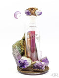 Envy Glass Rubicund Amethyst Crystal Dry Herb Flower Rig Glass Art Stock
