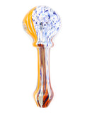 E-Stex Glass - Orange White Red Blue Inside-Out Spoon (4.5")