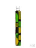 Flip x White Rhino - Silicone Nectar Collector Chillum Combo Black Yellow Green