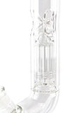 Glowfly Glass Tree Arm Perc Bent Neck - Bent Tube (18") Bong Water Pipe