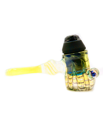 Green Vibes Glass - Fumed Proxy Attachment Hand Pipe (6.5