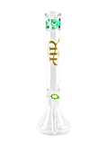 High Roller Smoke Glass Beaker Stemline Difusser Bong Waterpipe Dry Herb Flower 18 inch