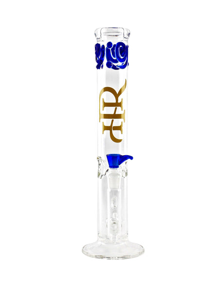 High Roller Smoke Glass Straight Tube Stemline Difusser Bong Waterpipe Dry Herb Flower 14 inch
