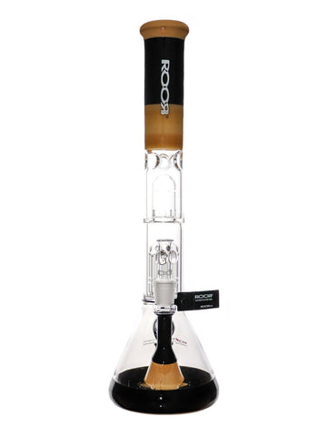 ROOR Tech Fixed Beaker - Black & Tangie With 10 Arm Tree Perc (17