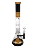 ROOR Tech Fixed Beaker - Black & Tangie With 10 Arm Tree Perc Right Side
