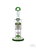 Bougie Glass - Bent Neck Showerhead Diffuser with Tree Perc (10.5") Forest Green Front