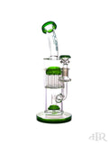 Bougie Glass - Bent Neck Showerhead Diffuser with Tree Perc (10.5") Forest Green