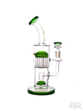Bougie Glass - Bent Neck Showerhead Diffuser with Tree Perc (10.5") Forest Green Right