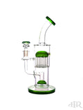 Bougie Glass - Bent Neck Showerhead Diffuser with Tree Perc (10.5") Forest Green Left