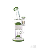 Bougie Glass - Bent Neck Showerhead Diffuser with Tree Perc (10.5") Light Green
