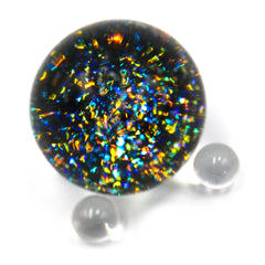 Zephyr Studios - 3 Piece Dichroic Marble With 2 Pearl Set 22mm/6mm/6mm