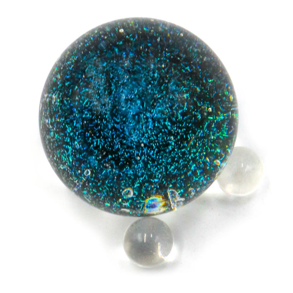 Zephyr Studios - 3 Piece Dichroic Marble With 2 Pearl Set 22mm/6mm/6mm