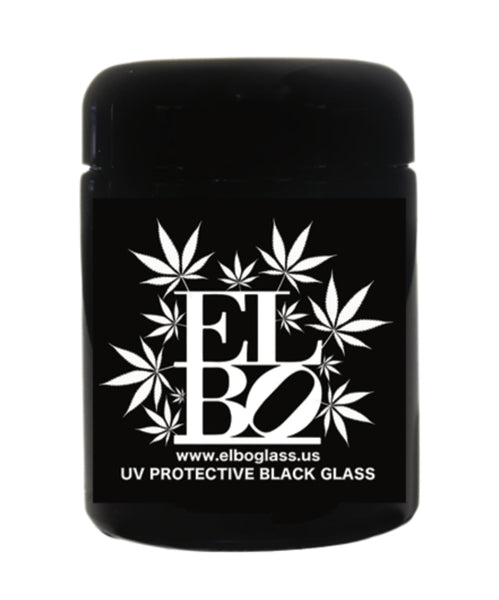 Elbo Supply Co - Black UV Elbo Glass Jar (1/2oz)