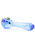 Kristi Conant Glass - Clear Blue Green Frog Spoon (5")