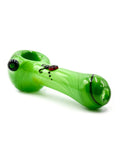 Kristi Conant Glass - Ladybugs Full Green Spoon (5")