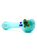 Kristi Conant Glass - Full Color Teal Spoon with Turtle (5")