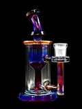 Leisure Glass Amber Purple 14mm Incycler Torus Can Dab Rig Oil Rig Concentrate Water Pipe Dabs Banger Luke Wilson Angled