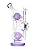 Lookah Glass - Dual Ball Chamber Coil Recycler (14")
