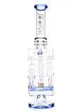 Lookah Glass - Platinum Dual Honeycomb Perc Inline Recycler (17")