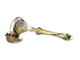 MD Glass Fumed Hammer Bubbler Dry Herb Flower Pipe