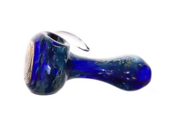 MD Glass Space Tech Spoon Hand Pipe Double Horned