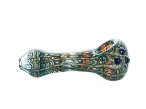 MD Glass Wrap & Rake Spoon Hand Pipe Dry Herb Bowl