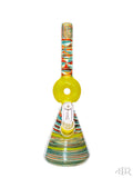 MD Glass - Yellow Donut Chaos Mini Tube Front