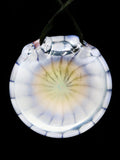 Matsumura Glass - Dot Stack Pendant with Triangle Encased Opal (2")