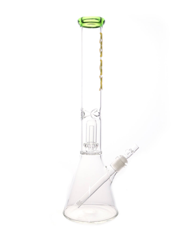 Mav Glass Beaker Bong with UFO Chamber and Color Accent (18") HRS