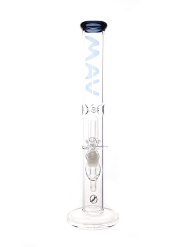 Mav Glass - Classic Straight Tube with UFO Chamber and Color Accent (18