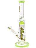 Medicali Slime Straight Tube - 8 Tree Perc (12") Dry Herb Flower Bong Water Pipe