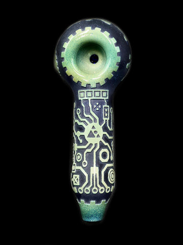 Milkyway Glass - Circuitboard Hand Pipe in Color (5