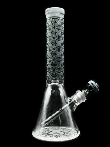 Milkyway Glass - Smokey Grey X-Morphic Beaker (14