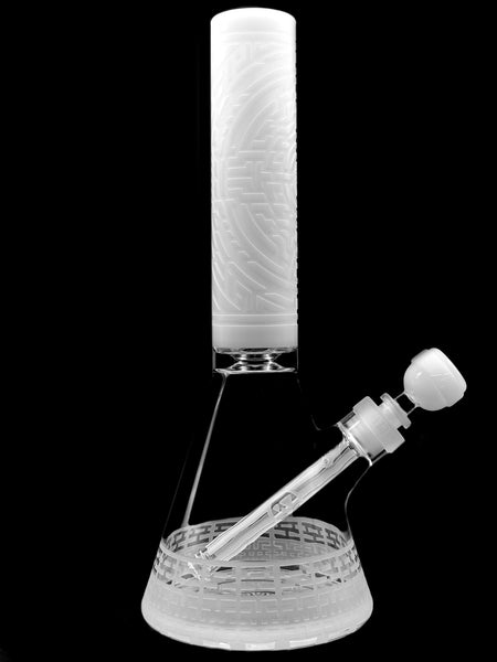 Milkyway Glass - DNA Codex White Beaker (14")