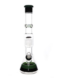 Bronco Beaker with Tree Perc and Colored Accents (17")