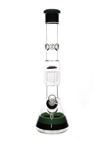 Bronco Beaker with Tree Perc and Colored Accents (17