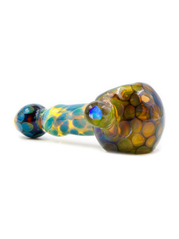 OG Glass - Fumed Bubbletrap with Opal Spoon (5
