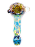 OG Glass - Fumed Bubbletrap with Opal Spoon (5")