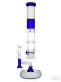 RooR Tech Fixed Beaker with Tree Perc Blue and White Side 3