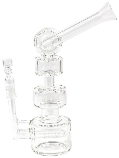 RooR Triple Stack Pistol Bubbler (10") Dab Oil Concentrate Rig