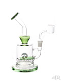Tsunami Glass Concentrate Dab Rig with Inline Diffuser Green
